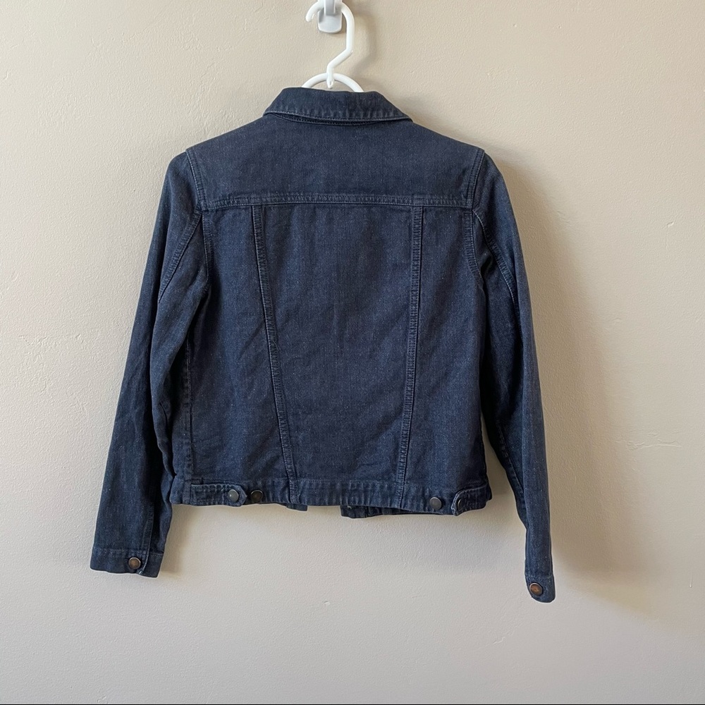 ❤️SOLD❤️ NAU KUSH HEMP-COTTON BLUE JEANS STYLE JACKET XS - Picture 5 of 11